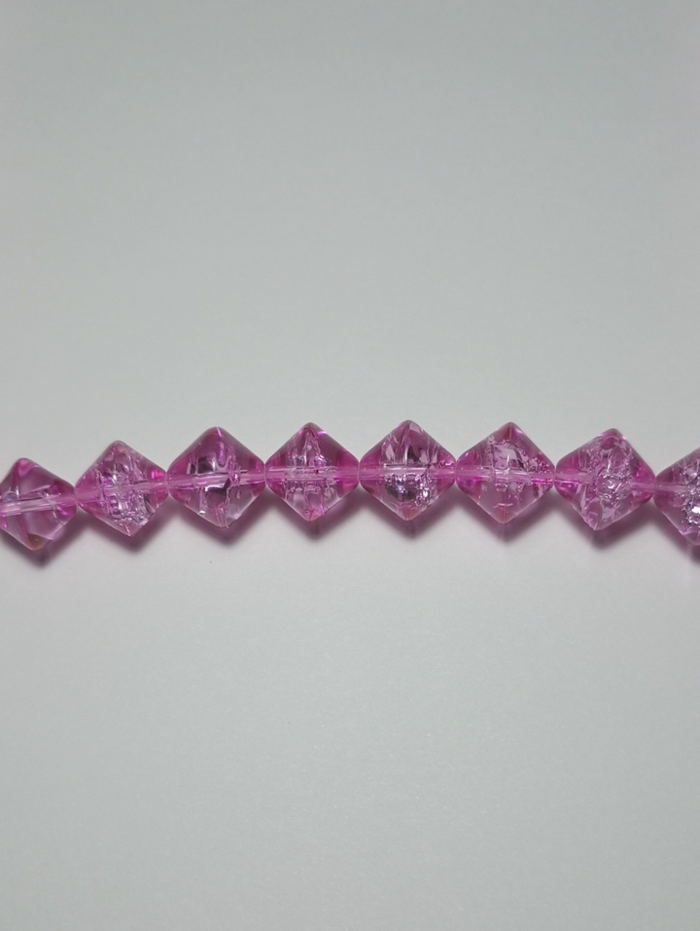 3/$15 10mm Glass Bicone Beads Translucent Grape 16" Strand 9129GB